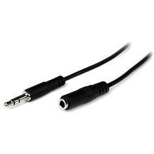 StarTech.com 1m Slim 3.5mm Stereo Extension Audio Cable