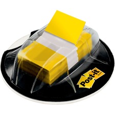 Post-it Flags in Desk Grip Dispenser Yellow