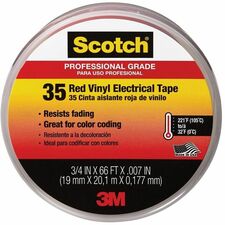 Scotch Insulating Tape Red 22 yd x 0.75 inch