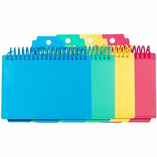 C-Line Spiral Bound Index Card Notebook with Tabs