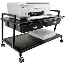 Vertiflex Underdesk Machine Stand with Drawers in black