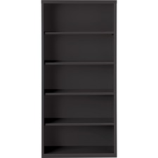 Lorell Fortress Series Bookcase black steel 72 inch LLR41291