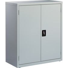 Lorell Fortress Series Storage Cabinet light gray steel 42 inch LLR41303