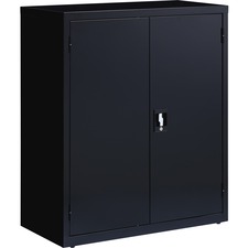 Lorell Fortress Series Storage Cabinet black steel 42 inch LLR41305