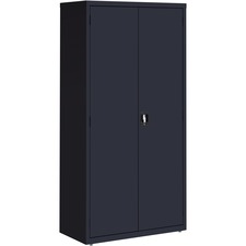 Lorell Fortress Series Storage Cabinet black steel recycled