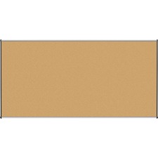 Lorell Satin-Finish Bulletin Board 96 by 48 natural cork