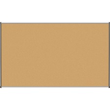 Lorell Satin-Finish Bulletin Board 72 by 48 natural cork
