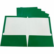 Business Source Letter Pocket Folder Green