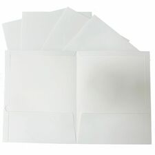 Business Source Letter Pocket Folder White