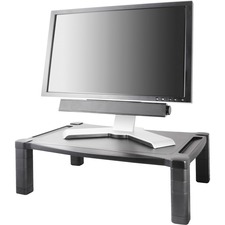 Kantek extra-wide single-level height-adjustable monitor stand