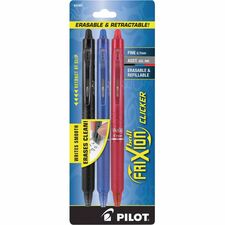 FriXion Gel Pens 0.7 mm Fine Assorted Ink 3 Pack