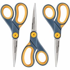 Westcott 8 inch Titanium Nonstick Straight Scissors 3 Pack