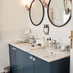 Shot of a bathroom at a modern hotel