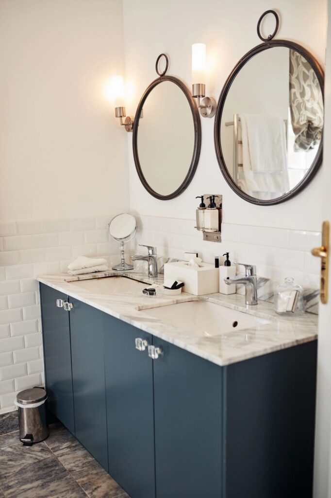 Shot of a bathroom at a modern hotel
