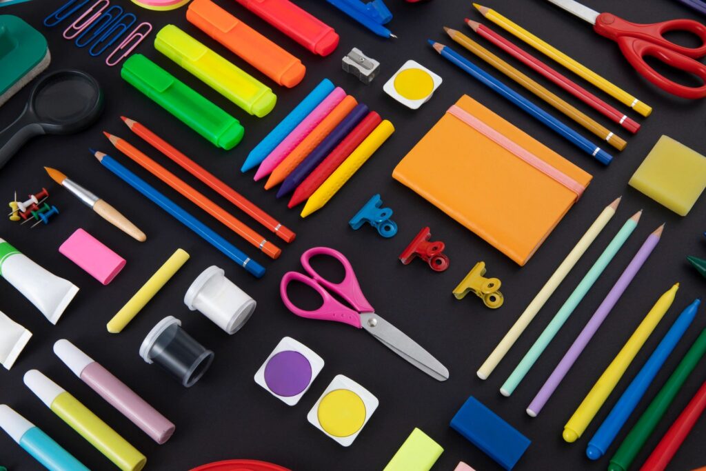 School Supplies Background