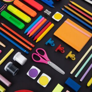 School Supplies Background