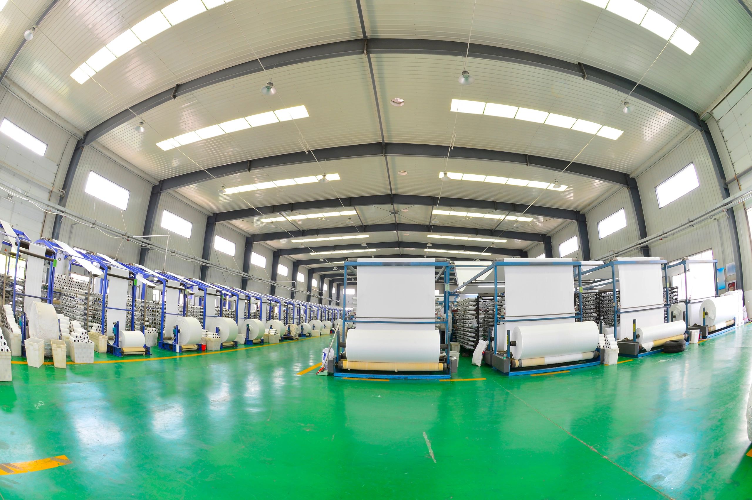 Wide format printing equipment in a commercial production environment